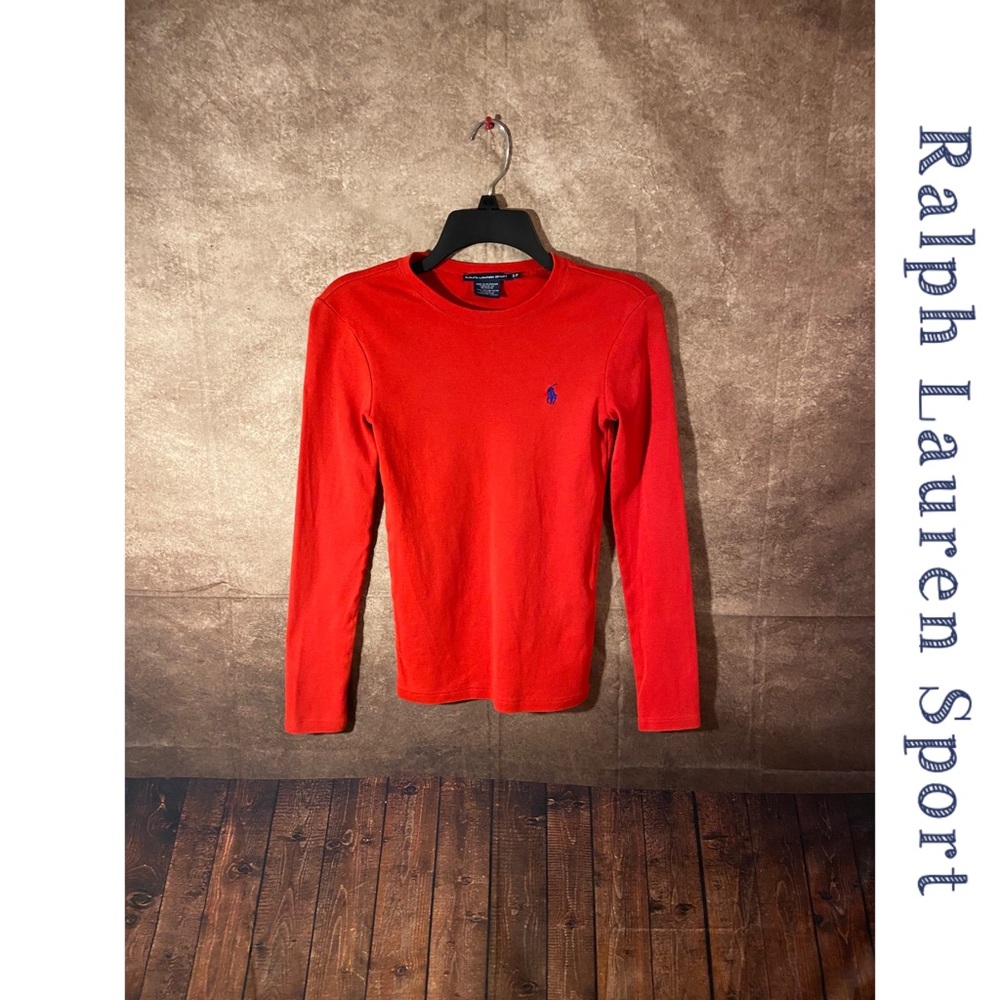 Ralph Lauren Sport Crew Neck Long Sleeve Tee-Women’s size Petite Small-EUC - Picture 1 of 3